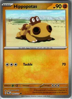 Hippopotas Poke Ball 052/131 SV: Prismatic Evolutions - Pokemon Card - NM - Image 1