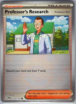 Professor's Research Poke Ball 123/131 Prismatic Evolutions - Pokemon Card - NM - Image 1
