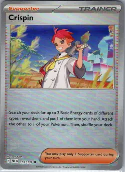 Crispin - (Poke Ball) 105/131 SV: Prismatic Evolutions - Pokemon Card - NM - Image 1