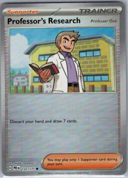 Professor's Research [Professor Oak] (Poke Ball) 122/131 - Pokemon Card - NM - Image 1