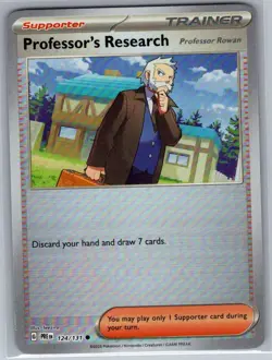 Professor's Research [Professor Rowan] Poke Ball 124/131 - Pokemon Card - NM - Image 1