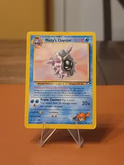 Misty's Cloyster - 29/132 - Pokemon Gym Heroes Unlimited Rare DMG CREASED - Image 1