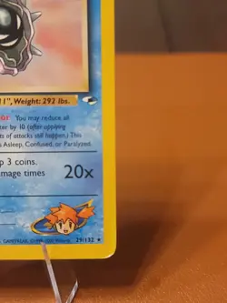 Misty's Cloyster - 29/132 - Pokemon Gym Heroes Unlimited Rare DMG CREASED - Image 3