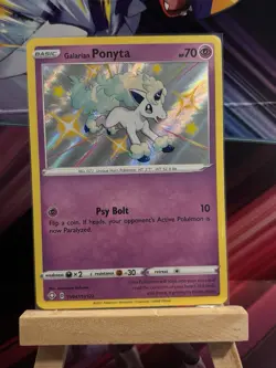 Pokemon - Galarian Ponyta SV047/SV122 - Shining Fates Holo Rare - NM/M - Image 1