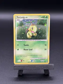 Pokemon TCG Turtwig Lv. 10 DP01 Black Star Promo Diamond + Pearl Holo - Image 1