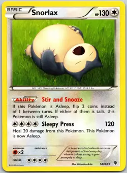 Snorlax 58/83 Rare Generations LP - Image 1
