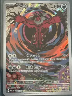 2023 Pokemon PAR EN Paradox Rift Illustration Rare #205 Yveltal - Image 1