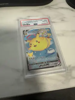 2021 POKEMON JPN 25TH ANV COLL #024 FULL ART/FLYING PIKACHU VMAX PSA 10 - Image 1