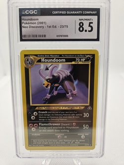 Pokemon Houndoom Neo Discovery 1st Edition 23/75 Rare CGC 8.5 2001 - Image 1