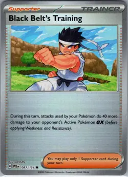 Black Belt's Training Poke Ball 097/131 SV: Prismatic Evolutions - Pokemon - NM - Image 1