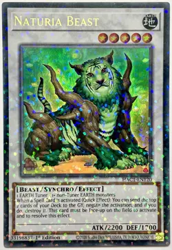 HAC1-EN120 Naturia Beast - Duel Terminal Ultra Rare 1st Edition Lightly Played - Image 1