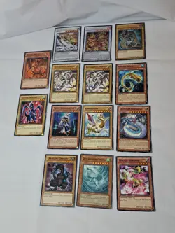 Yu-Gi-Oh TCG Lot Of 14 All 1st Editions Vintage Cards 1996 Dark Magician Dragons - Image 1
