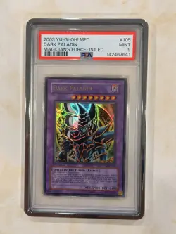 Yu-Gi-Oh Dark Paladin MFC-105 1st Edition Ultra Rare PSA 9 Mint - Image 1