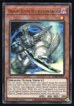 Dragon Buster Destruction Sword - BLAR-EN079 - Ultra Rare - 1st Edition Yugioh - Image 1
