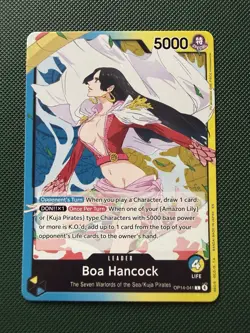 One Piece CCG Boa Hancock OP14-041 Leader Foil Holo Card Game TCG - Image 1