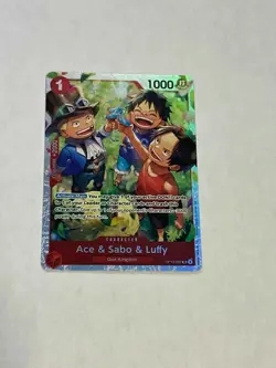 Ace & Sabo & Luffy OP13-007 - One Piece TCG English - SR Foil - Image 1