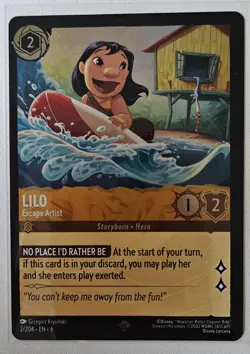 Lilo - Escape Artist (2/204) FOIL - Azurite Sea - Disney Lorcana - Super Rare - Image 1