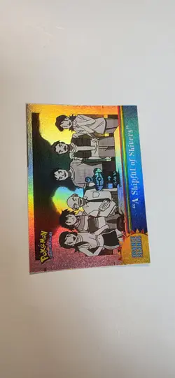 Pokemon Topps OR12 A Shipful of Shivers Rainbow Foil TV Animation Series 3 Card - Image 2