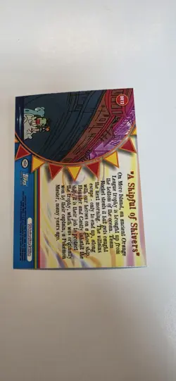 Pokemon Topps OR12 A Shipful of Shivers Rainbow Foil TV Animation Series 3 Card - Image 3
