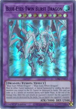 Yugioh! LP Blue-Eyes Twin Burst Dragon (Purple) - LDS2-EN019 - Ultra Rare - 1st - Image 1