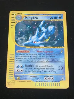 Kingdra H14 Holo Aquapolis 2002 Pokemon Card - NM - Image 1