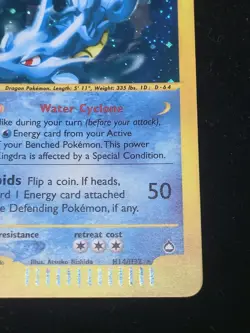 Kingdra H14 Holo Aquapolis 2002 Pokemon Card - NM - Image 4