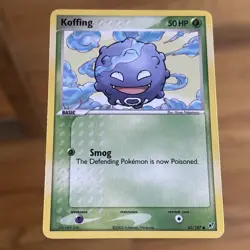 Koffing Pokemon EX Deoxys 62/107 Common Card - Image 1