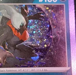 Pokemon TCG Obsidian Flames Darkrai Rare Card 136/197 Cosmos HOLO 🌀SWIRL!🌀 - Image 3