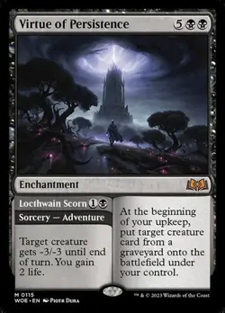 Virtue of Persistence // Locthwain Scorn WOE NM MTG - Image 1
