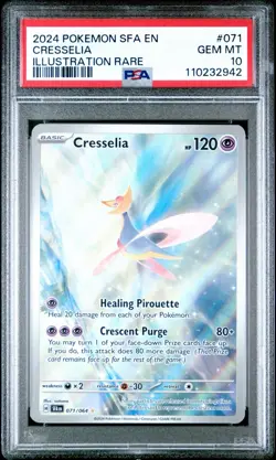 PSA 10 CRESSELIA #071 2024 POKEMON SFA EN-SHROUDED FABLE ILLUSTRATION RARE - Image 1