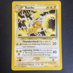 2001 Pokemon Neo Revelation Raichu 21/64 Rare Vintage NM/VLP 🔥🔥🔥 - Image 1