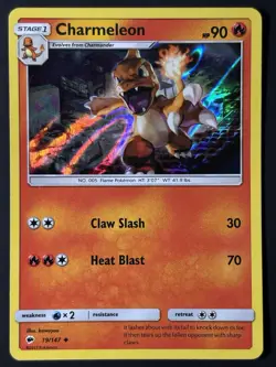 Charmeleon 19/147 Holo – Burning Shadows Pokemon TCG 2017 LP - Image 3