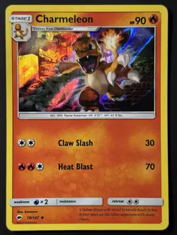 Charmeleon 19/147 Holo – Burning Shadows Pokemon TCG 2017 LP - Image 4