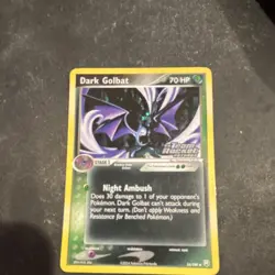 Pokemon Dark Golbat Team Rocket Reverse Holo Uncommon 34/109 70 HP 2004 - Image 1