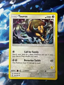 Tauros #37 164/236 Unified Minds Pikachu Stamped Pokemon TCG Card NM + Cardsaver - Image 1