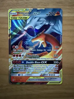 Pokemon Reshiram & Charizard GX Unbroken Bonds 20/214 Tag Team Near Mint NM - Image 1