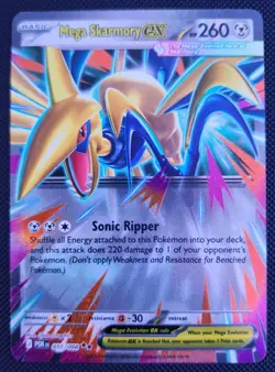 Pokemon TCG Mega Skarmory ex Double Rare Perfect Order 055/088 NM - Image 1
