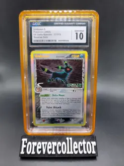 2005 Pokemon EX Delta Species Umbreon Reverse Holo Stamped #17 CGC 10 LOW POP - Image 1