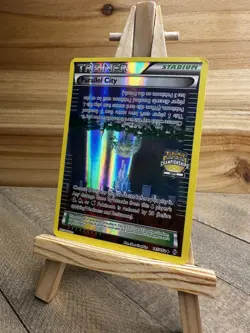 Pokemon XY - BREAKthrough City Championship Stamp,Holo Parallel City #145/162 LP - Image 1