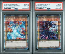 PSA 10 SEQ Blue Eyes White Dragon Dark Magician 25th Secret YU-GI-OH Japanese - Image 1