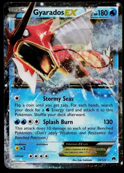 Pokemon Card - Gyarados EX BREAKpoint 26/122 Holo Rare EX 2016 - Image 1