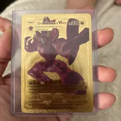 Pokemon RARE card Grimmsnarl VMAX Gold 115/189 Darkness Ablaze Holo foil 330 HP - Image 1