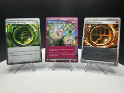 Pokemon Special Energy Foil Card Lot – Growing, Neo Upper, Rocky - Image 1