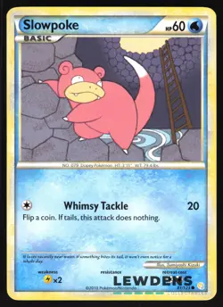 Slowpoke - 81/123 - Common - HeartGold SoulSilver - Pokemon Card - Image 1