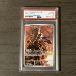 PSA 10 GEM MINT Zamazenta 201 Destined Rivals Pokemon Card - Image 1