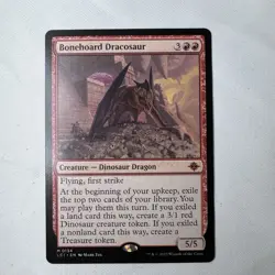 Bonehoard Dracosaur the Lost Caverns of Ixalan Regular MTG Card Mint Pack Fresh - Image 1
