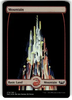 Mountain (Extended Art Foil) 279/281 — SNC MTG - Image 1