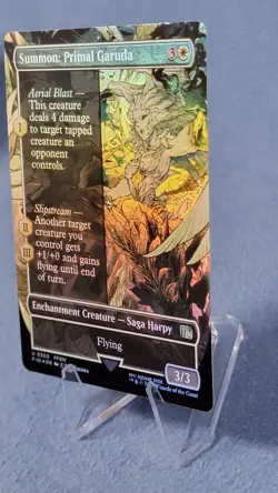 Summon Primal Garuda Borderless Foil NM FIN 360 MTG FINAL FANTASY 🔮 - Image 4