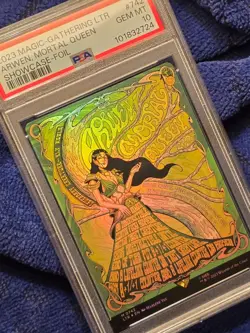 2023 MTG Lord of the Rings #742 Arwen Mortal Queen Showcase Foil Gem Mint PSA 10 - Image 3