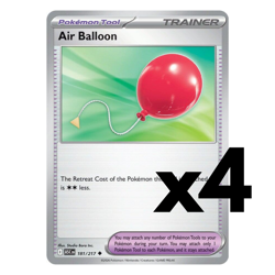 4x Air Balloon - 181/217 - ME: Ascended Heroes (ASC) Pokemon Playset x4 - Image 1